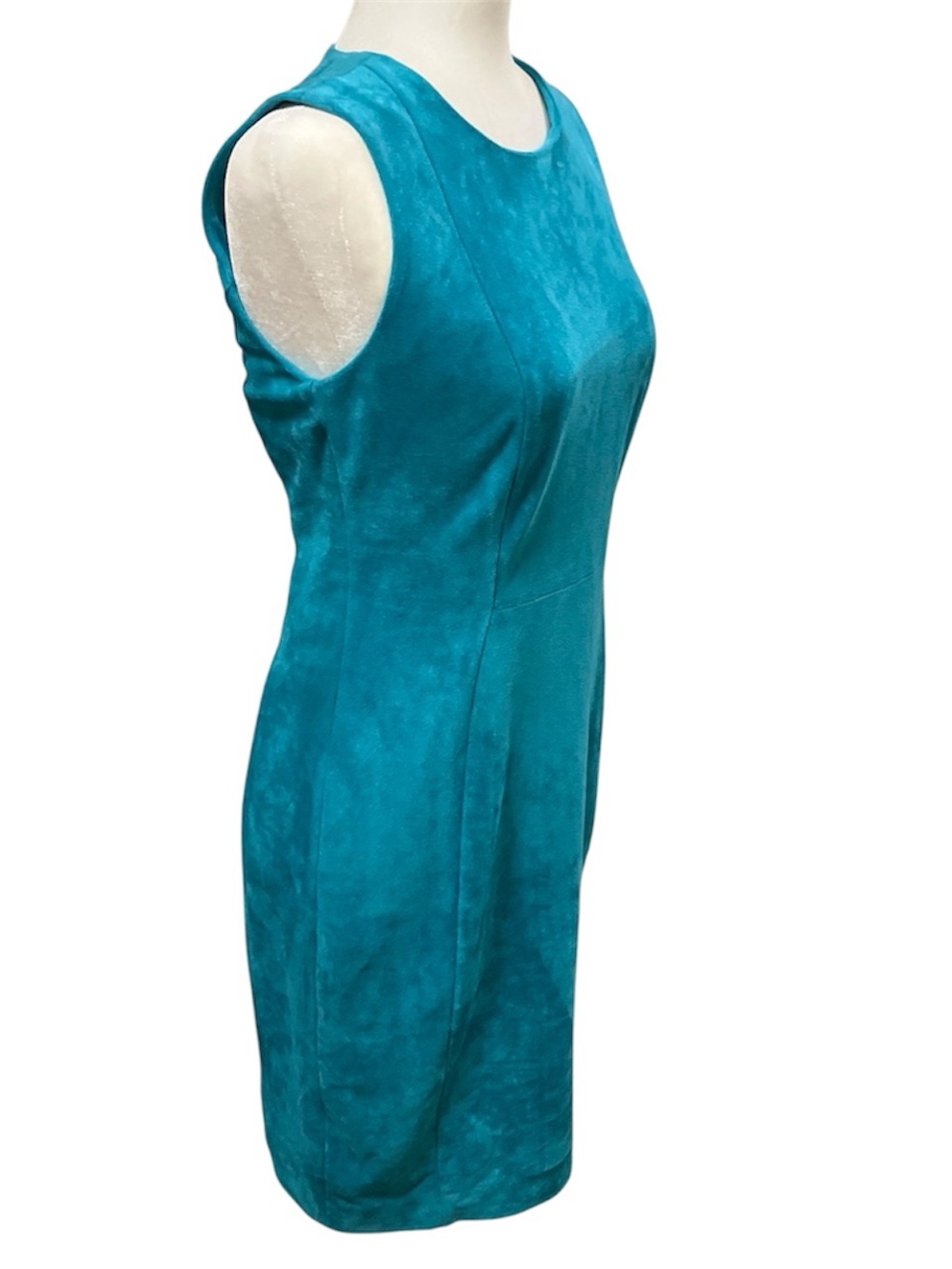 Sleeveless Teal Sheath Dress - Elegant Office & Event Wear